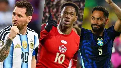 Lionel Messi, Jonathan David and Matheus Cunha Lionel Messi, Jonathan David and Matheus Cunha