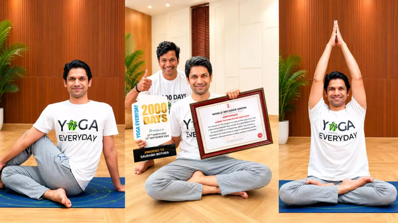 Saurabh Bothra, co-founder of Habuild, yoga trainer
