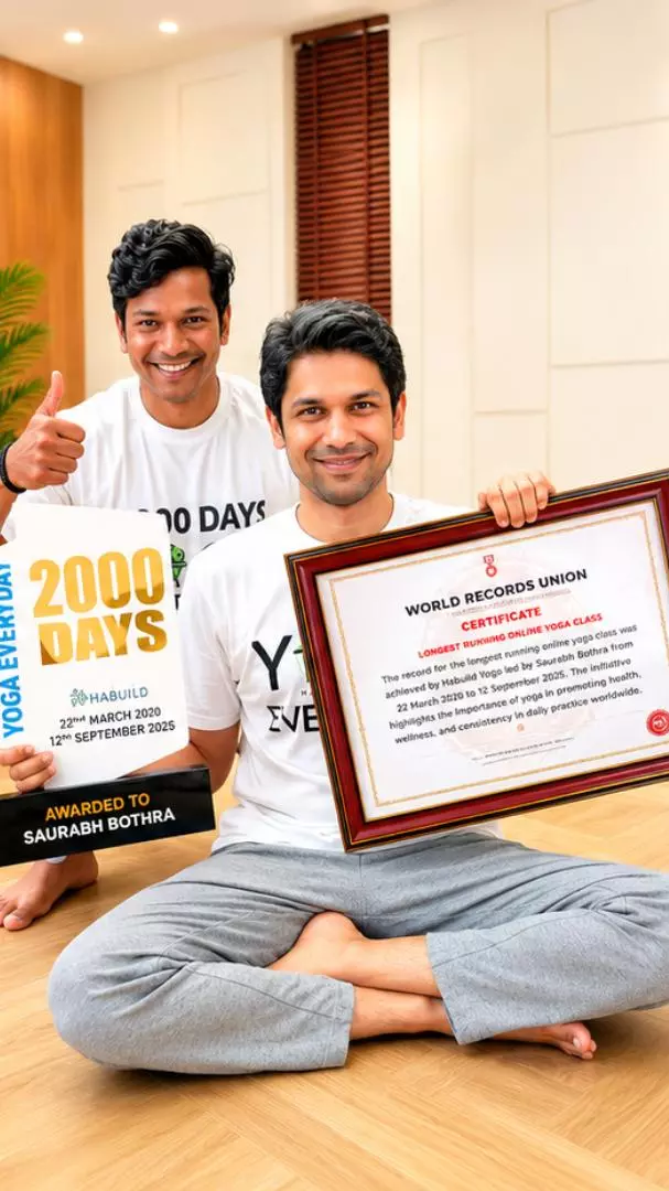 Saurabh Bothra, co-founder of Habuild, yoga trainer