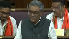 West Bengal Finance Minister Swapan Dasgupta presenting state budget