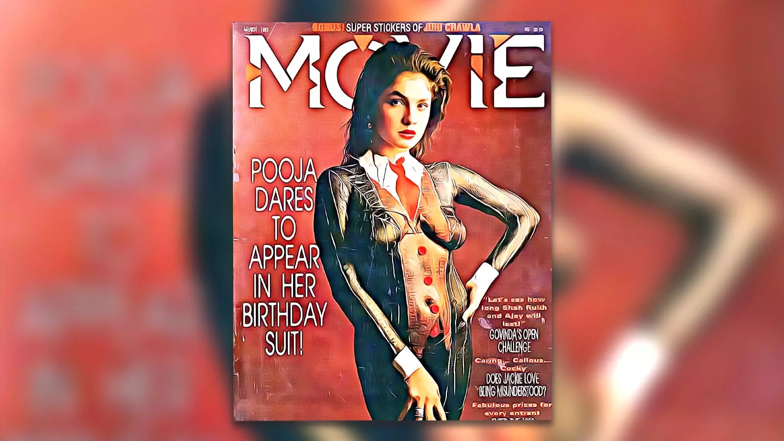 Pooja Bhatts controversial 90s magazine cover. “If your intent is honest, the people get it and if it’s prurient, they’ll get that too, she has said recently.&nbsp;&nbsp;