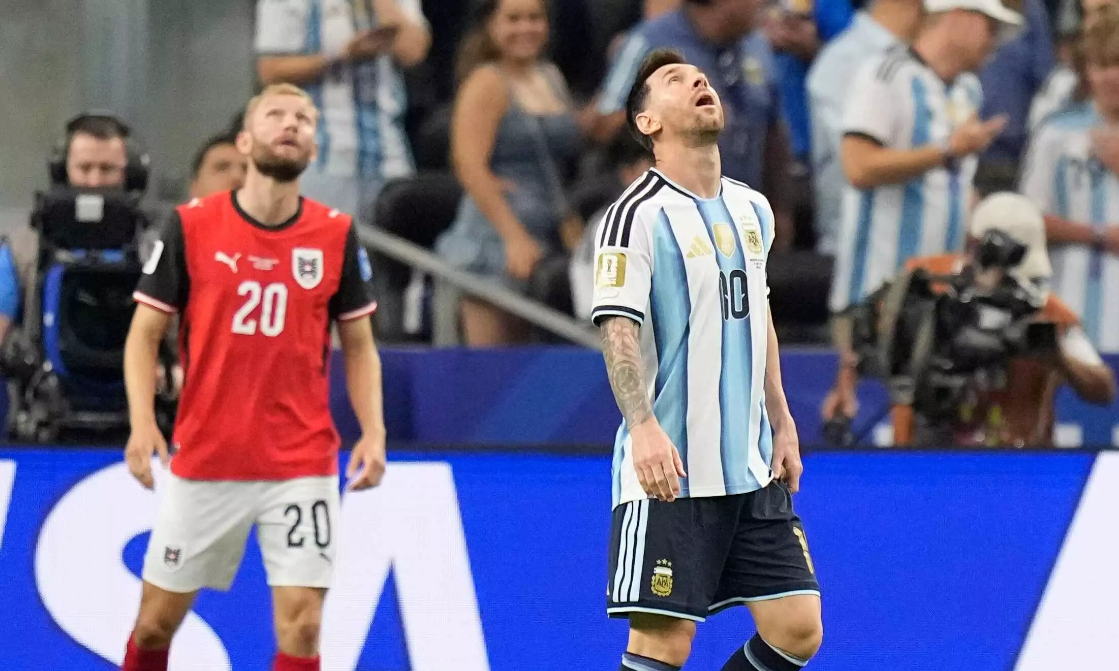 Lionel Messi during match between Argentina and Austria in Arlington, Texas Lionel Messi during match between Argentina and Austria in Arlington, Texas