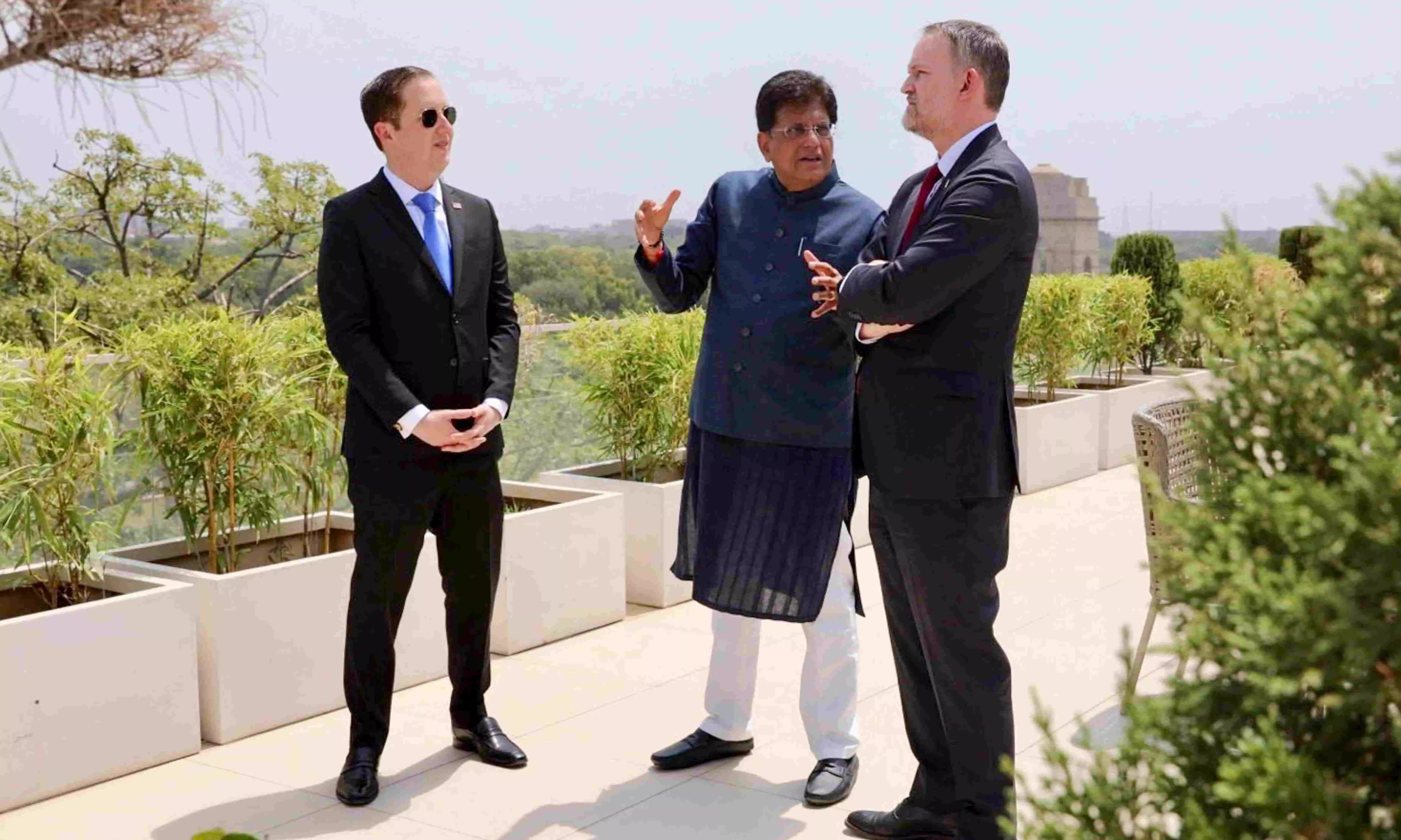 Piyush Goyal meets Jamieson Greer and Sergio Gor Piyush Goyal meets Jamieson Greer and Sergio Gor