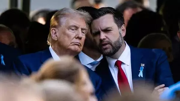 US President Donald Trump and JD Vance