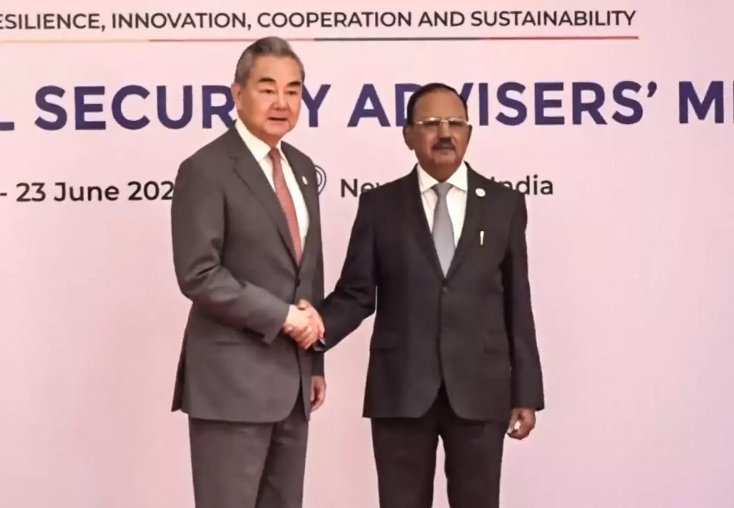 Ajit Doval and Wang Yi Ajit Doval and Wang Yi