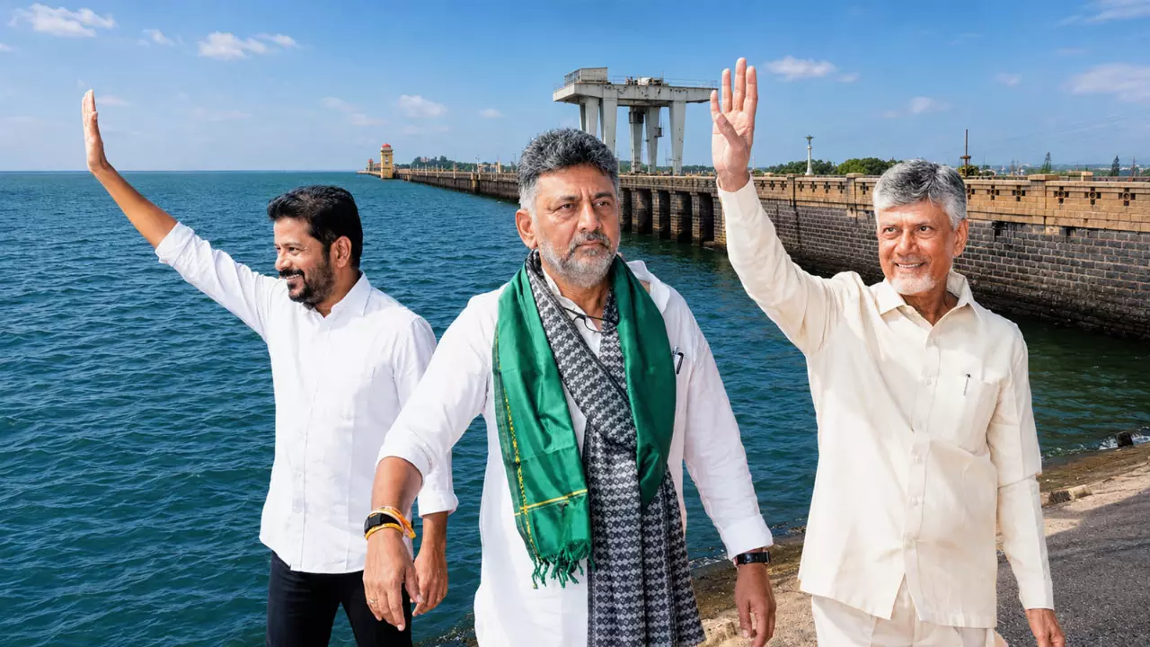 Revanth Reddy, DK shivakumar and N Chandrababu Naidu