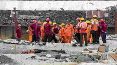 Rescue operation underway after an under-construction warehouse in Kolkata