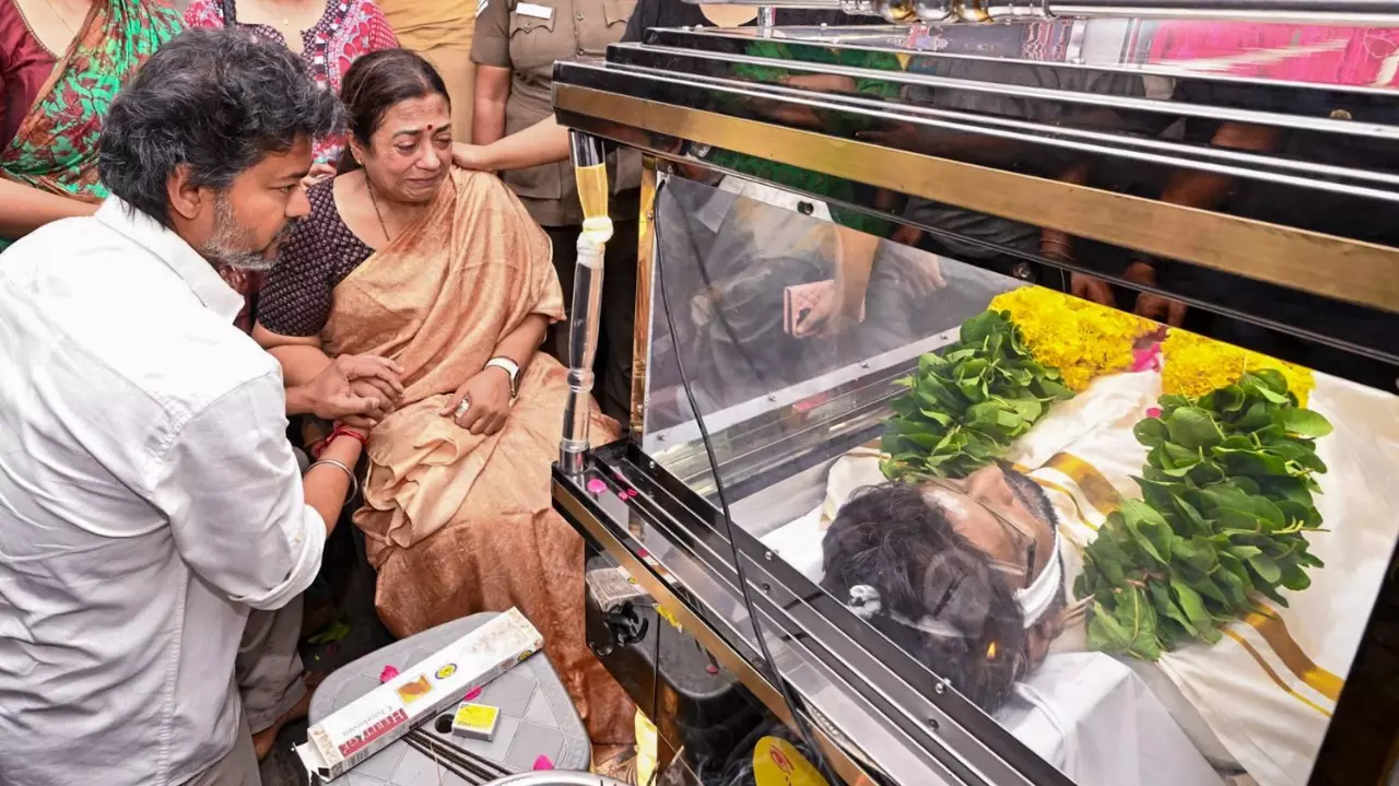 Tamil Nadu CM Vijay consoles K Bhagyaraj family