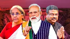 Nirmala Sitharaman, Narendra Modi, Dharmendra Pradhan