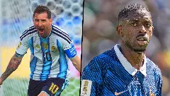 Lionel Messi and Ousmane Dembele