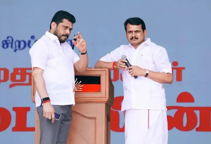 Senthil Balaji, brother face TN police lookout notice in alleged plot to topple TVK govt Senthil Balaji, brother face TN police lookout notice in alleged plot to topple TVK govt