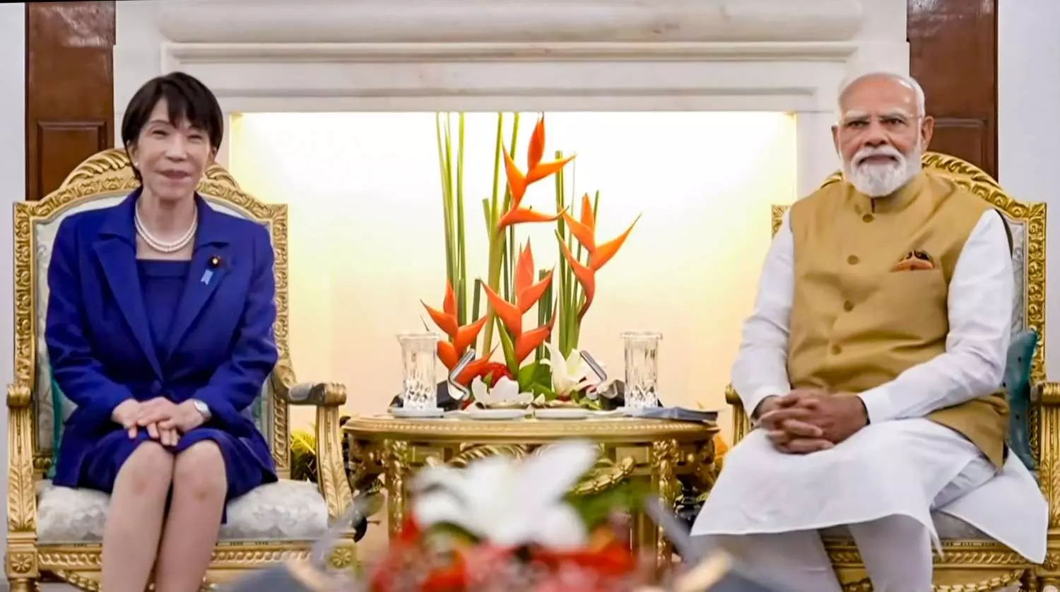 Japanese PM Sanae Takaichi, PM Narendra Modi Japanese PM Sanae Takaichi, PM Narendra Modi