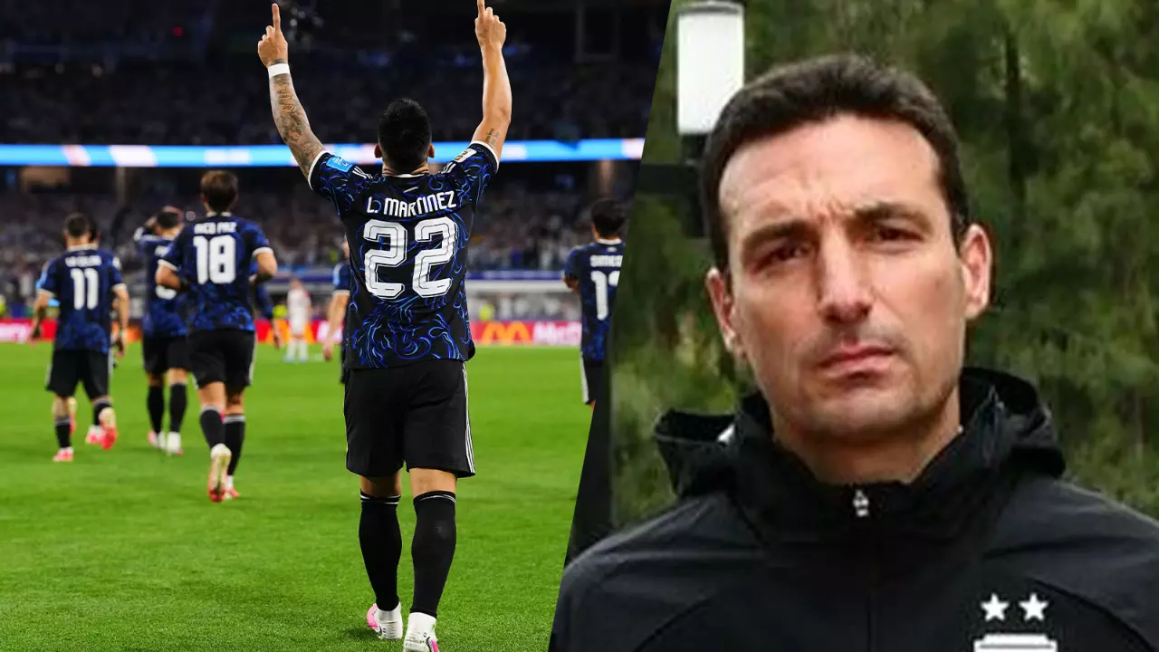 Argentina head football coach Lionel Scaloni