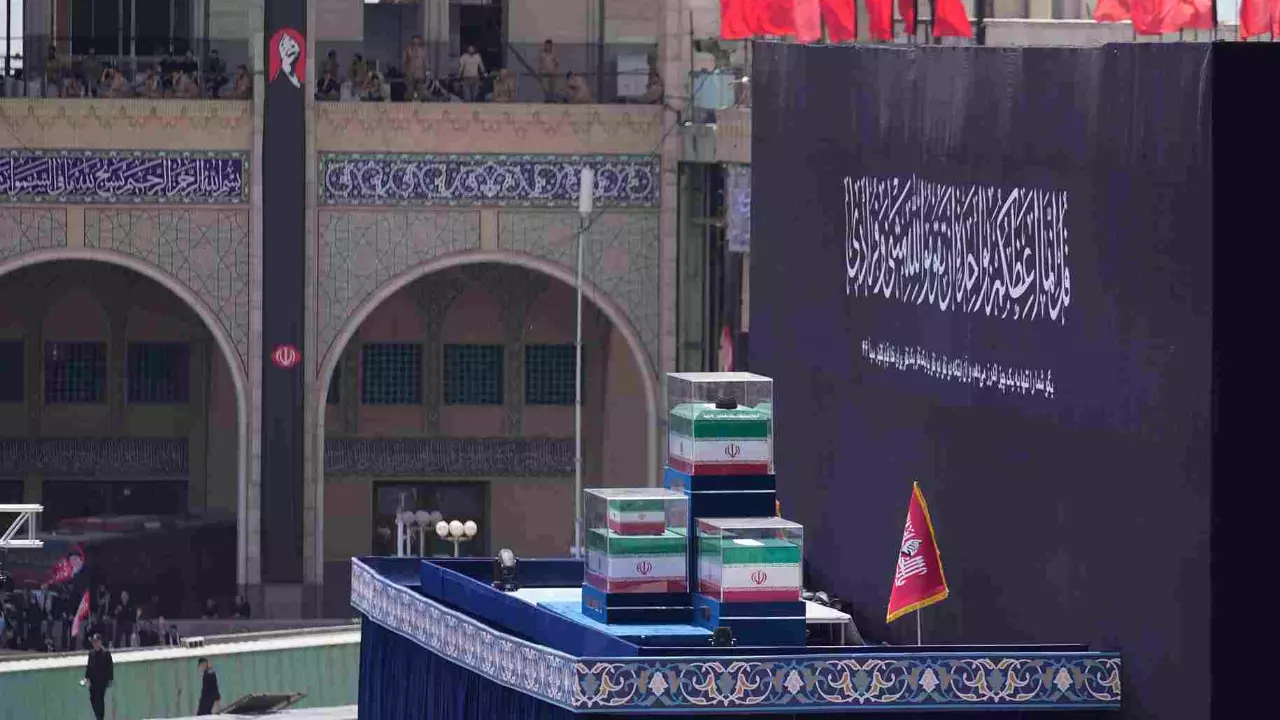 Iran begins Ali Khameneis funeral procession in Tehran as mourners call for revenge