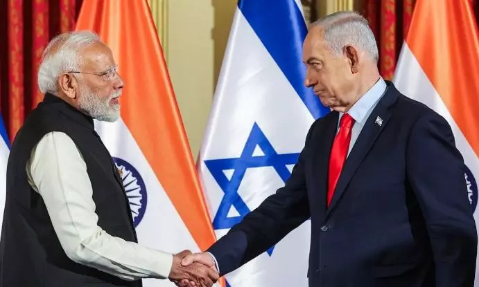 Israeli PM Benjamin Netanyahu and Prime Minister Narendra Modi Israeli PM Benjamin Netanyahu and Prime Minister Narendra Modi