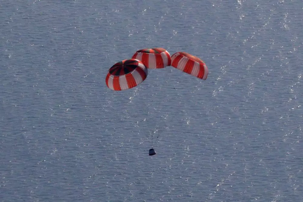 Integrated air drop test for Gaganyaan mission. Photo: ISRO
