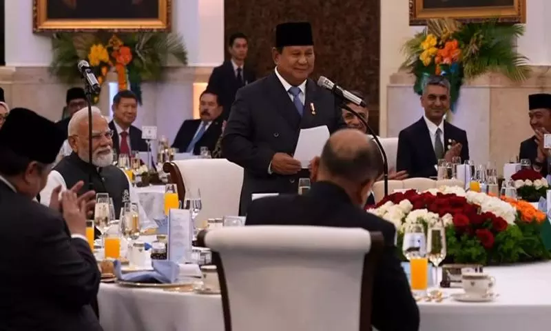 Indonesian President Prabowo Subianto and Prime Minister Narendra Modi Indonesian President Prabowo Subianto and Prime Minister Narendra Modi