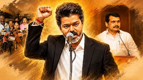 CM Vijays Karur speech earns DMK, AIADMK backlash: Who ran away? CM Vijays Karur speech earns DMK, AIADMK backlash: Who ran away?