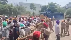Punjab Police use batons, teargas, water cannons to disperse protesting MGNREGA workers