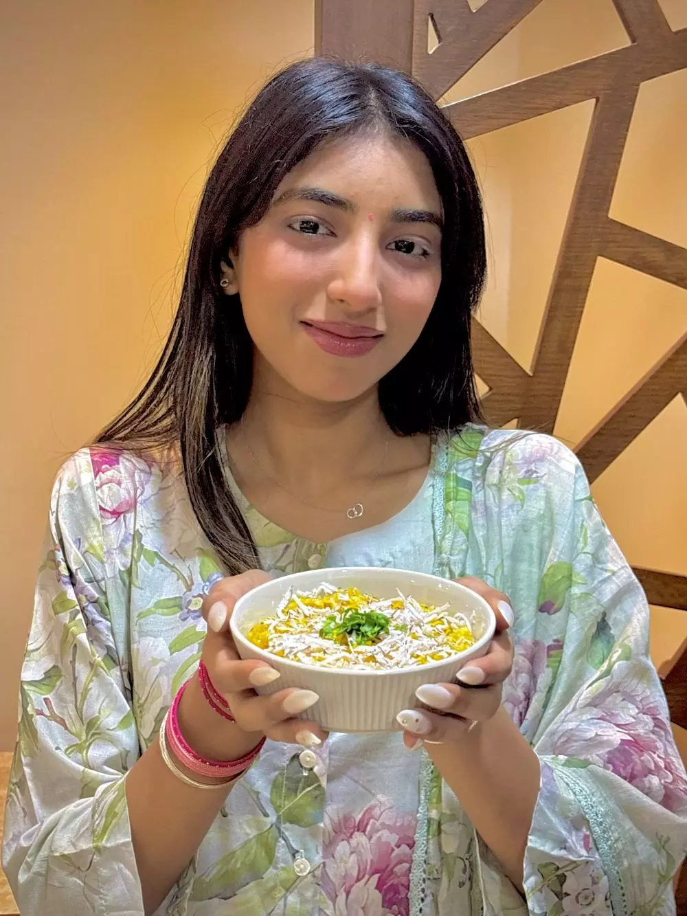 For Vidushi Solanky, monsoon means bhutee ka kees, n corn dish popular in Madhya Pradesh. Photo: By special arrangement