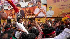 Fans celebrate during the theatrical release of film Fans celebrate during the theatrical release of film