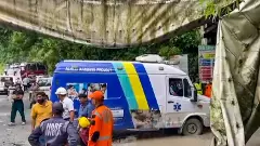 Sikkim tunnel collapse site