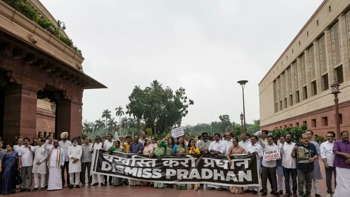 Opposition protests NEET paper leak row