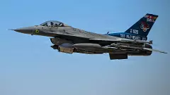 US Air Force F16 fighter jet