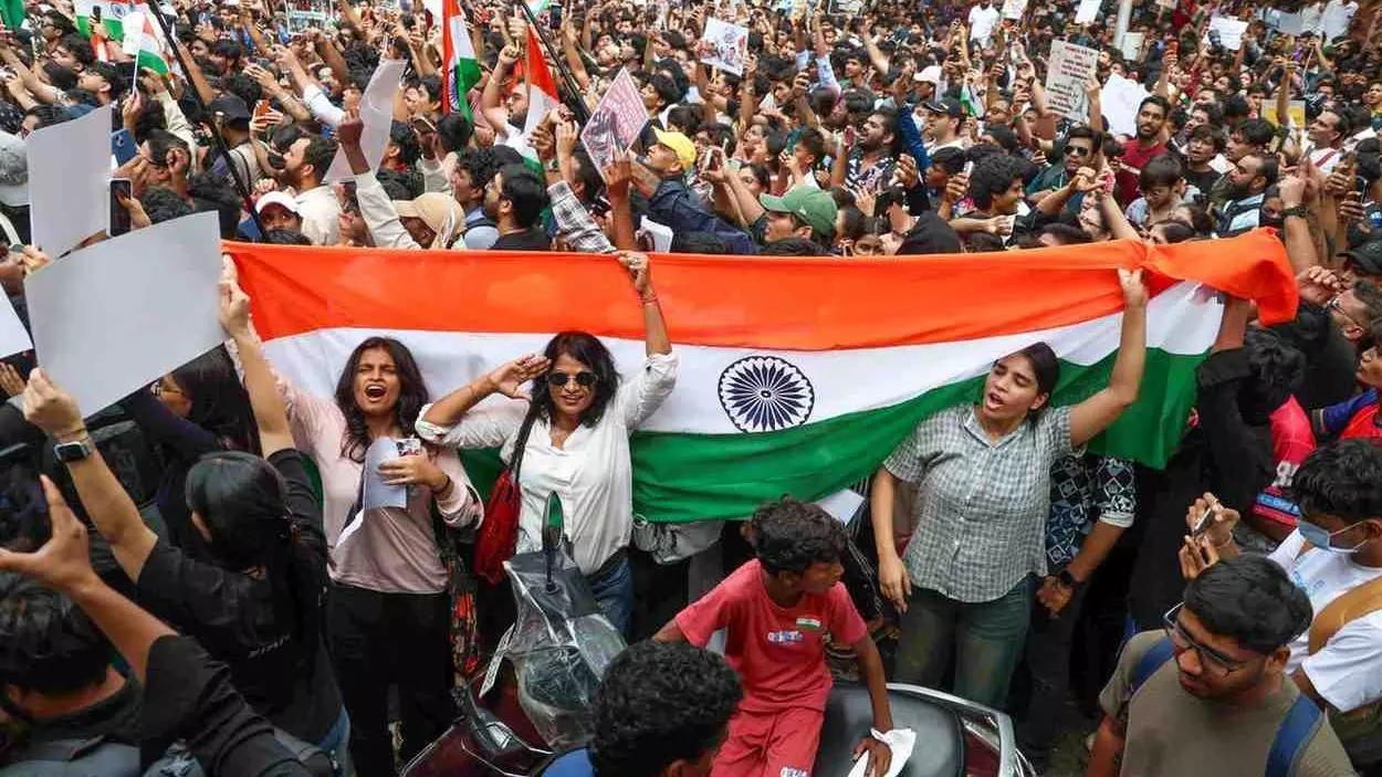 protest in Mumbai