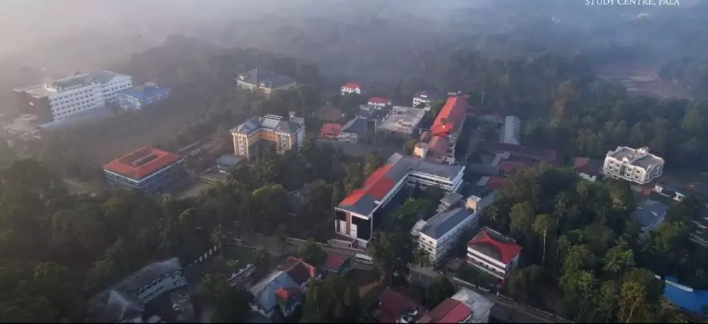 Aerial view of the Brilliant Study Centre campus in Pala. Photo: YouTube