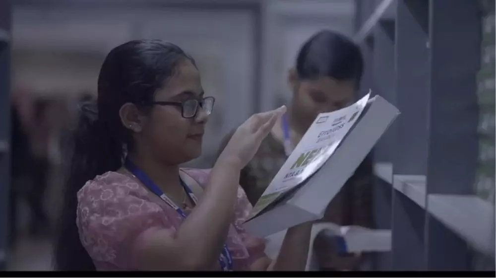 Students at the Brilliant Study Centre campus: Photo: YouTube