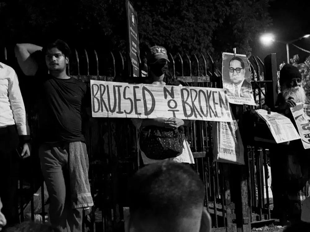 The protestors in Delhi. Photo: Eshan Sharma The protestors in Delhi. Photo: Eshan Sharma