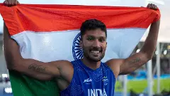 Tejaswin Shankar wins bronze medal Tejaswin Shankar wins bronze medal