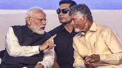 Prime Minister Narendra Modi interacts with Andhra Pradesh Chief Minister N Chandrababu Naidu Prime Minister Narendra Modi interacts with Andhra Pradesh Chief Minister N Chandrababu Naidu