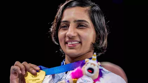 Preeti Pawar clinches a gold medal Preeti Pawar clinches a gold medal