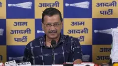 Arvind Kejriwal at press conference
