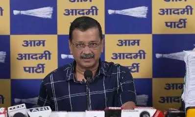 Arvind Kejriwal at press conference Arvind Kejriwal at press conference