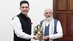 Raghav Chadha with PM Modi