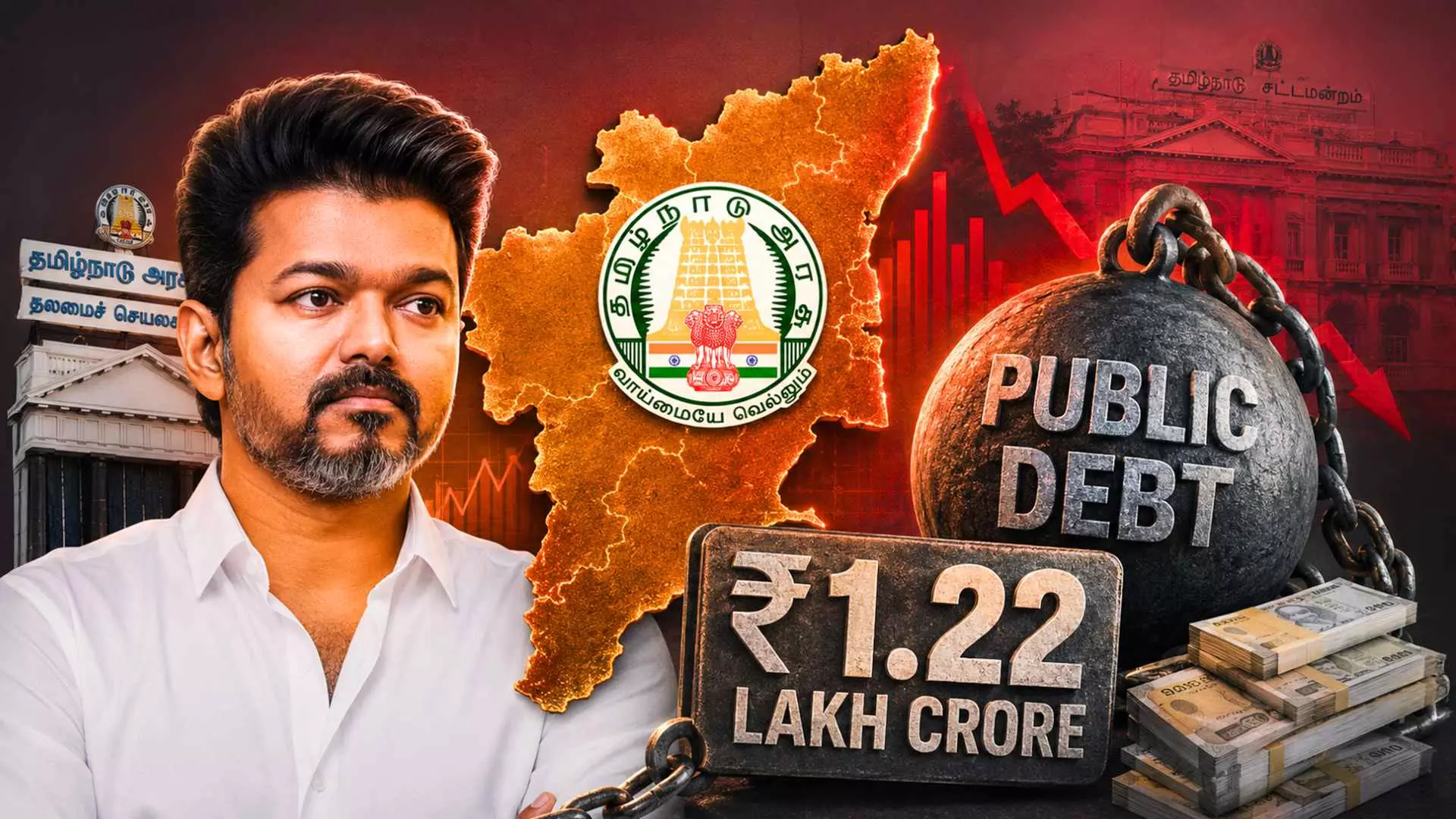 The TVK-led government has announced plans to borrow Rs 1.22 lakh crore in 2026-27 The TVK-led government has announced plans to borrow Rs 1.22 lakh crore in 2026-27