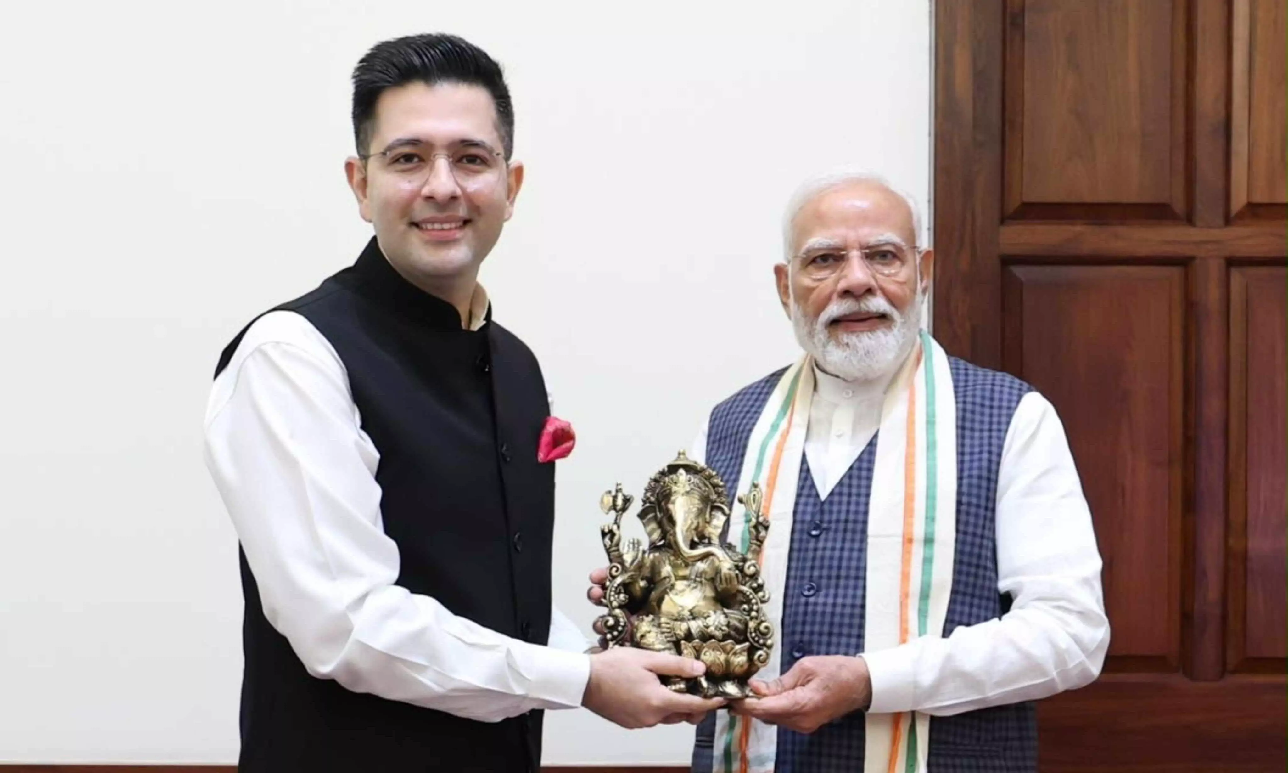 Raghav Chadha with PM Modi Raghav Chadha with PM Modi