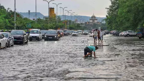 waterlogging in Jaipur waterlogging in Jaipur