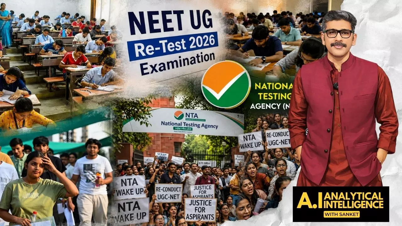Maheshwer Peri speaking about NTA irregularities and UGC-NET exam delays.