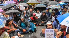 protesters in Ranchi