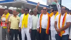 protest in Mandya protest in Mandya