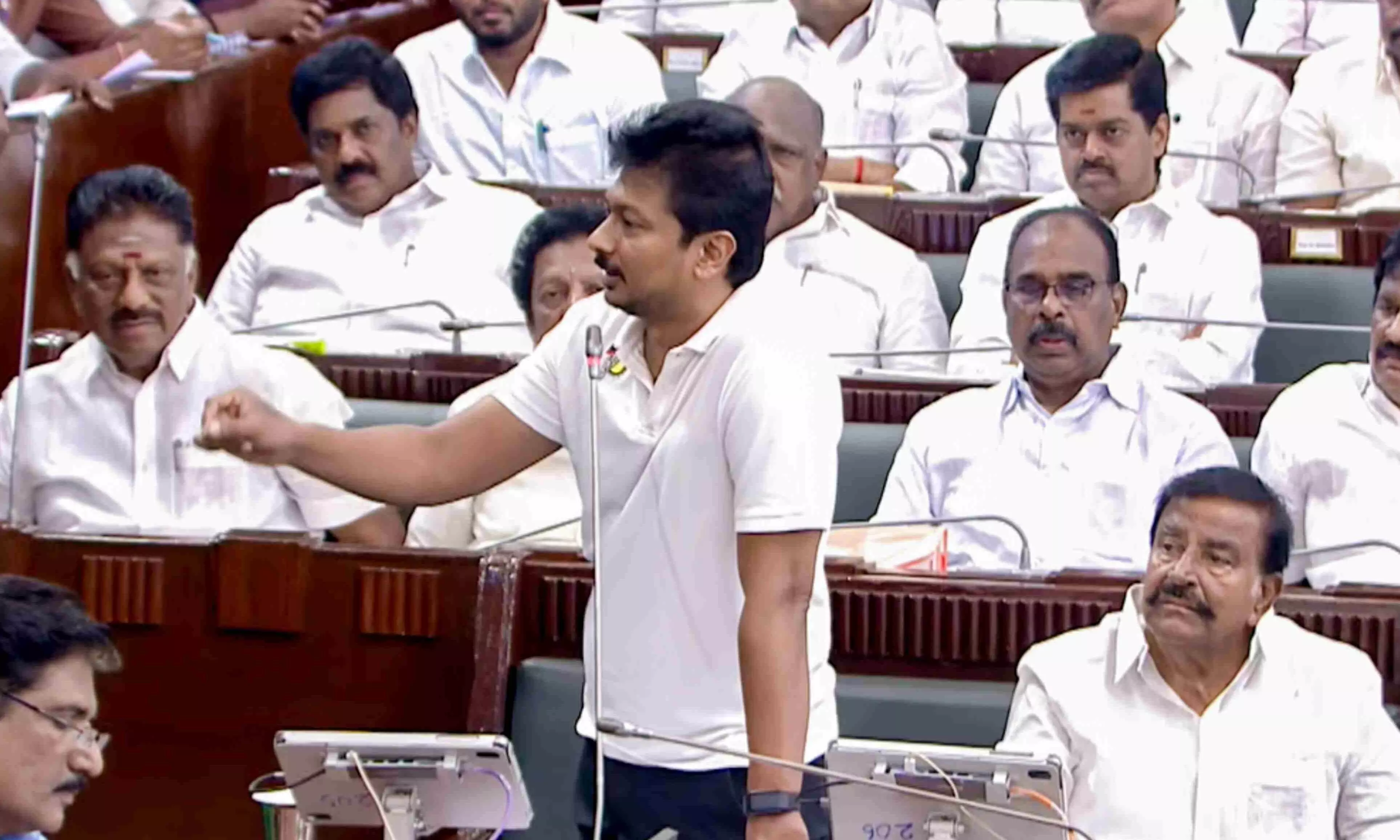 LoP in the Tamil Nadu Assembly Udhayanidhi Stalin LoP in the Tamil Nadu Assembly Udhayanidhi Stalin