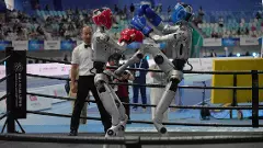 Robots beat Bolt, break records and even do Ronaldo’s ‘Siuuu’ at Beijing games