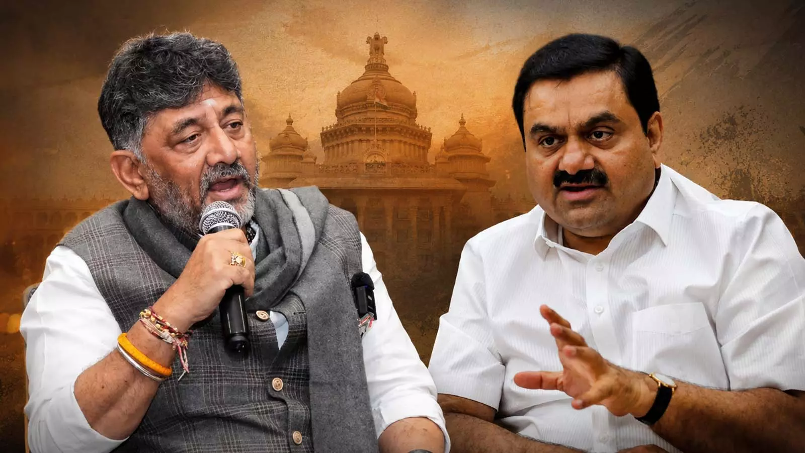 Adani meets Shivakumar amid tunnel road row; BJP targets Congress Adani meets Shivakumar amid tunnel road row; BJP targets Congress