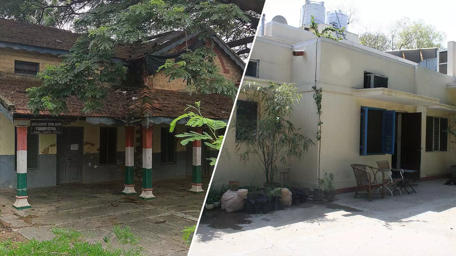 Government school vs Lutyens bungalow Government school vs Lutyens bungalow