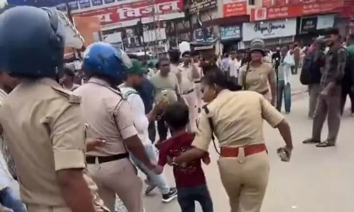 Six-year-old Bihar boy stages dharna over police excesses against parents