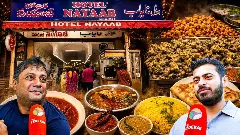 the famous 4 am breakfast spread at Hotel Nayaab in Hyderabad